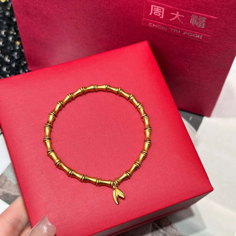 ❗️新品❗️ ☀️周大福经典传承系列 小红书种草款竹节手链 ☀️