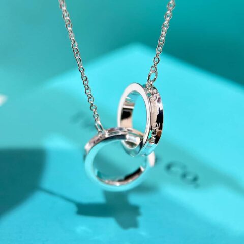 ❗️新品❗️ 新款☑️TIFFANY&Co. 双环项链