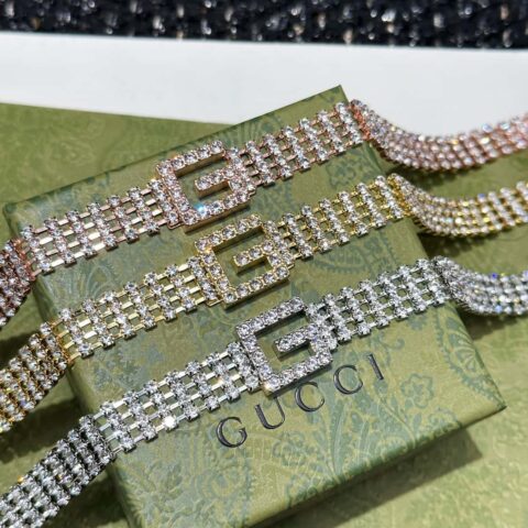 ❗️新品❗️ ☀新款Gucci古驰G字母满钻项链☀