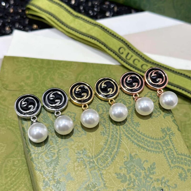 ❗️新品❗️ ☀新款Gucci古驰双G珍珠耳钉耳环项链 ☀