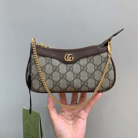 GUCCI ophidia mini麻将包 764960棕色