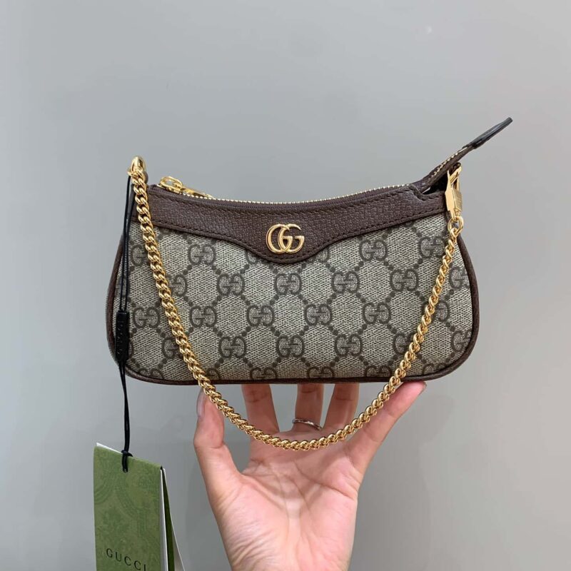GUCCI ophidia mini麻将包 764960棕色