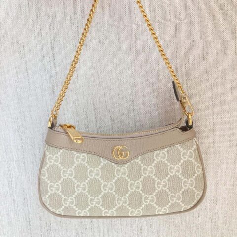 GUCCI ophidia mini麻将包 764960燕麦色