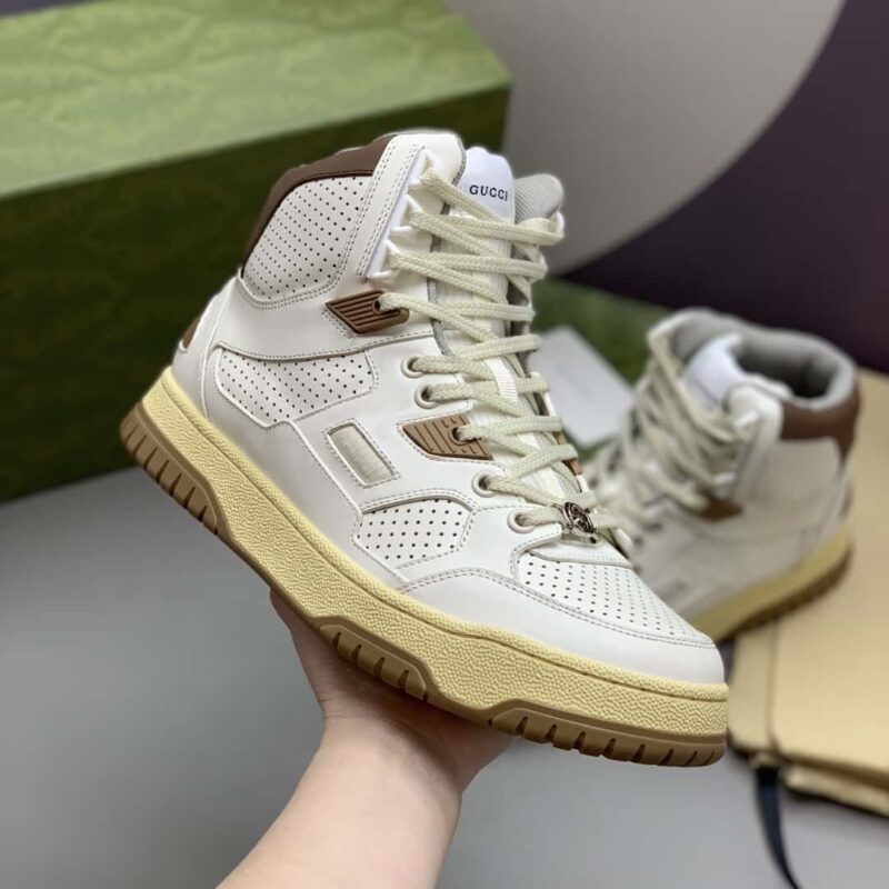 GUCCI 🆕💏情侣款男女同款高帮运动休闲鞋