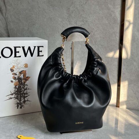 LOEWE Squeeze腋下包 0701黑色 29.5CM