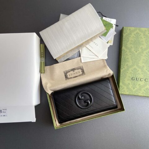 GUCCI G家Blondie系列长款钱包 760302