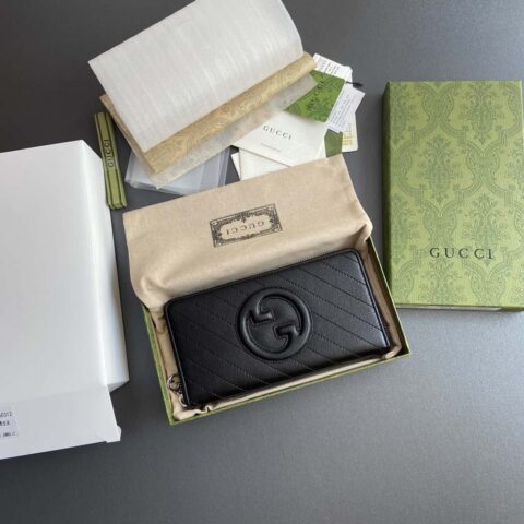 GUCCI G家Blondie系列全拉链钱包 760312