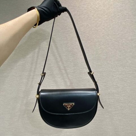 PRADA🎉新品🎉1BD365双条肩带👏👏黑色