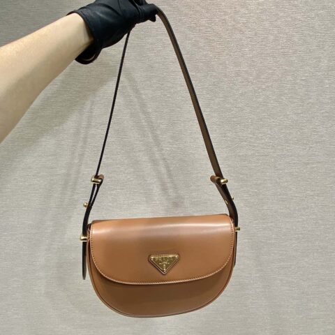 PRADA🎉新品🎉1BD365双条肩带👏👏棕色