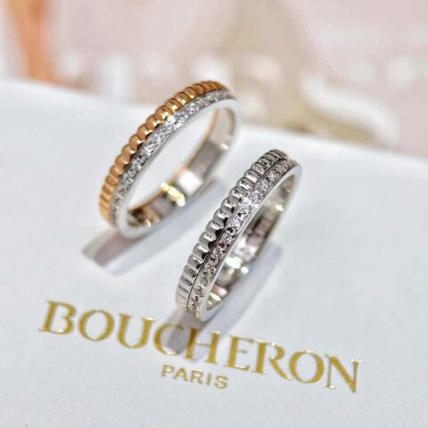 ❗新品❗️  BOUCHERON/宝诗龙QUATRE RADIANT系列戒指单排钻戒指 ☀️美码678