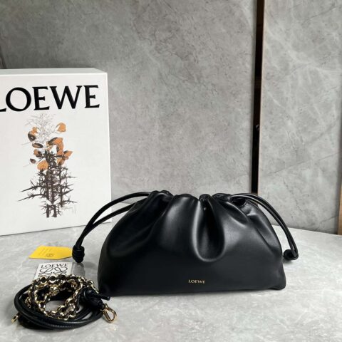 LOEWE Flamenco Purse福袋 0803黑色30cm