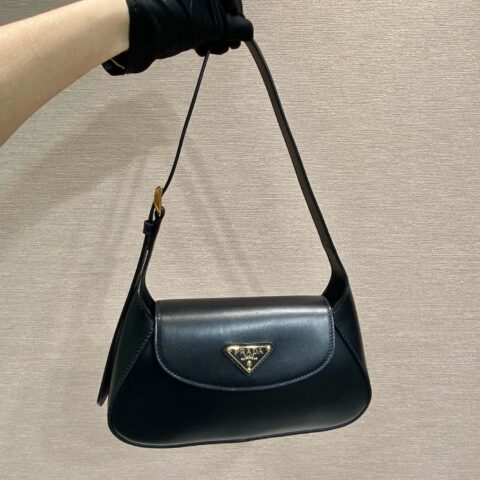 PRADA🎉新款单肩包🎉1BD358黑色