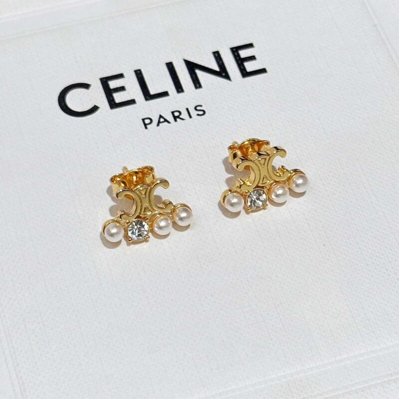 ❗️新品❗️ ☀️原单货 ☀️新款☑️ Celine瑟琳简约风凯旋门珍珠耳钉耳环 ☀️