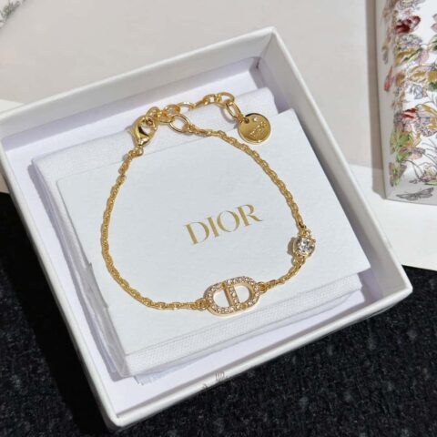 新款☑️DIOR迪奥满钻CD手链