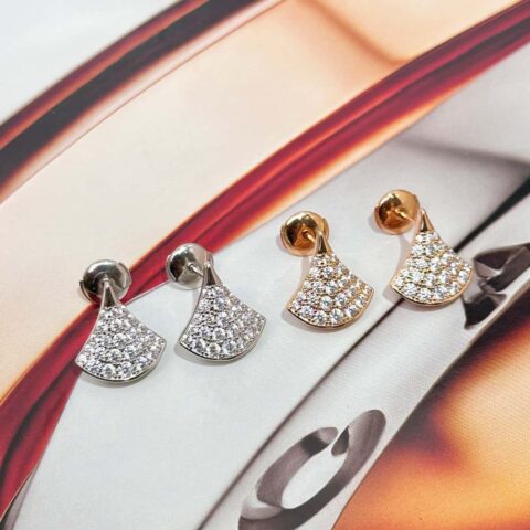 ❗️新品❗️ ☀️原单货☀BVLGARI宝格丽DIVAS’ DREAM 满钻扇子耳钉耳环 ☀️