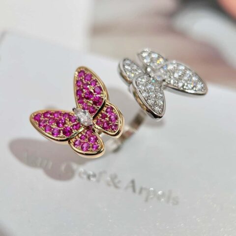 ❗️新品❗️ ☀️原单货  ☀️Van Cleef &Arpels 梵克雅宝Two Butterfly蝴蝶戒指 ☀