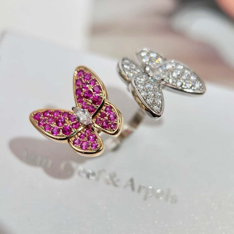 ❗️新品❗️ ☀️原单货  ☀️Van Cleef &Arpels 梵克雅宝Two Butterfly蝴蝶戒指 ☀
