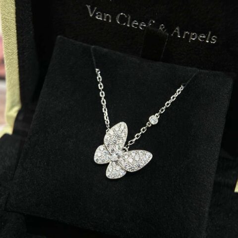 ❗️新品❗️ ☀️原单货 ☀️Van Cleef &Arpels 梵克雅宝Two Butterfly满钻蝴蝶项链