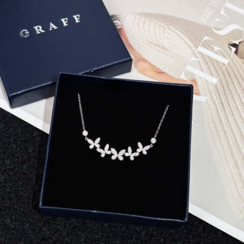 ❗️新品❗️ GRAFF格拉夫缱绻4只蝴蝶钻石项链