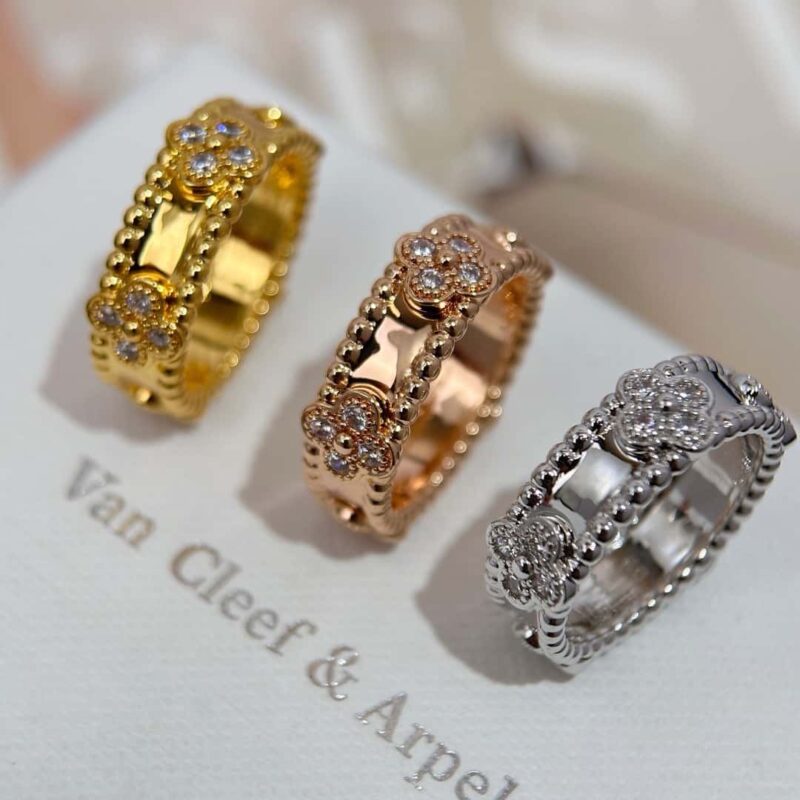 ❗️新品❗️  ☀️Van Cleef &Arpels 梵克雅宝PERLEE系列 Perlee sweet clovers万花筒四叶草戒指 ☀️
