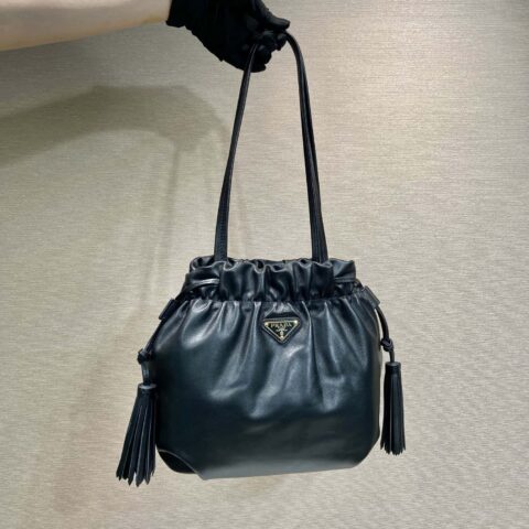 PRADA🎉新款福袋包🎉1BG541小羊皮🎉🎉黑色