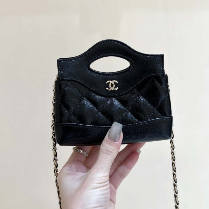 CHANEL 24S 春夏系列 超迷你小废包 AP3875黑色