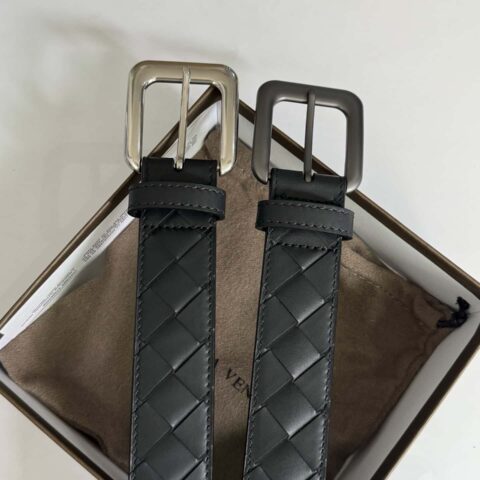 BottegaVeneta葆蝶家最新编织款式腰带 3.5cm