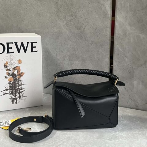 LOEWE 最新编织手柄puzzle 0189黑色 24CM