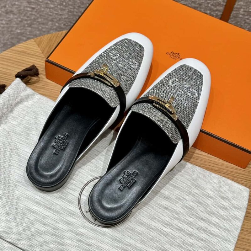 Hermès 188 OZ mule穆勒鞋半拖 蜥蜴🦎原色/1B/Ombre Lizard/蜥蜴🦎