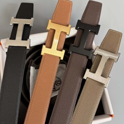 Hermes爱马仕 Togo皮双面皮腰带38毫米