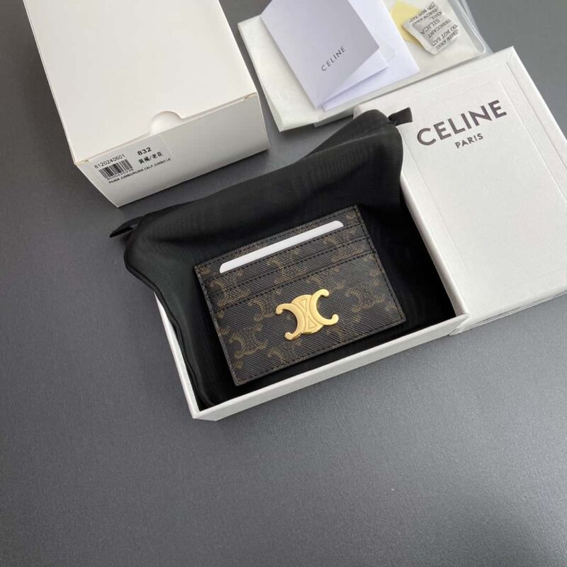 CELINE TRIOMPHE标志印花卡包 10L832CQH.04LU833
