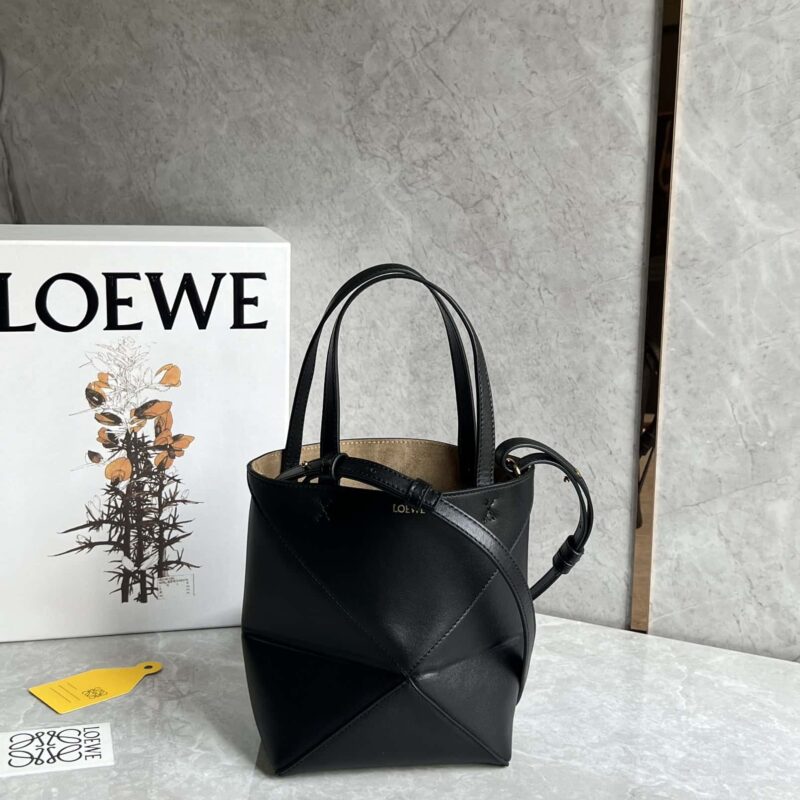 LOEWE puzzle fold 系列可折叠托特包 0695黑色