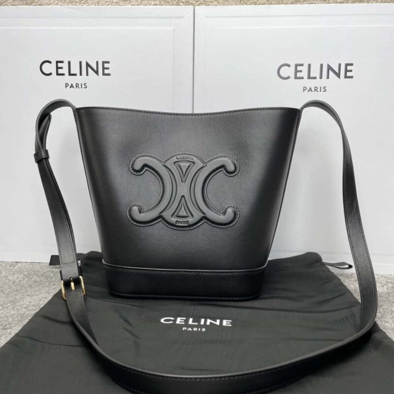 celine CUIR TRIOMPHE小号光滑牛皮水桶包 198243