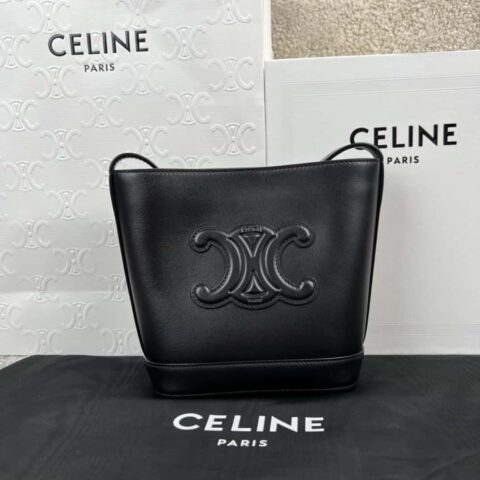 celine CUIR TRIOMPHE迷你光滑牛皮水桶包 10L433