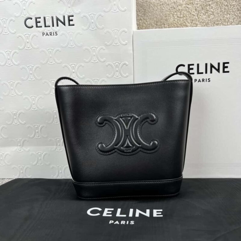 celine CUIR TRIOMPHE迷你光滑牛皮水桶包 10L433