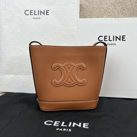 celine CUIR TRIOMPHE迷你光滑牛皮水桶包 10L433