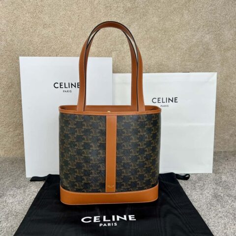 CELINE CABAS 小号标志印花牛皮革手袋 115082