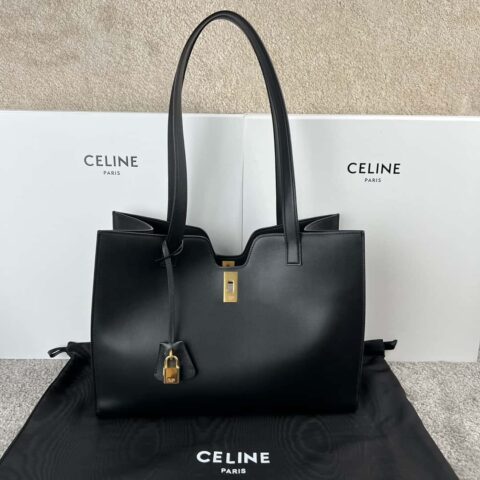 CELINE CABAS 16 光滑牛皮革手袋 112583
