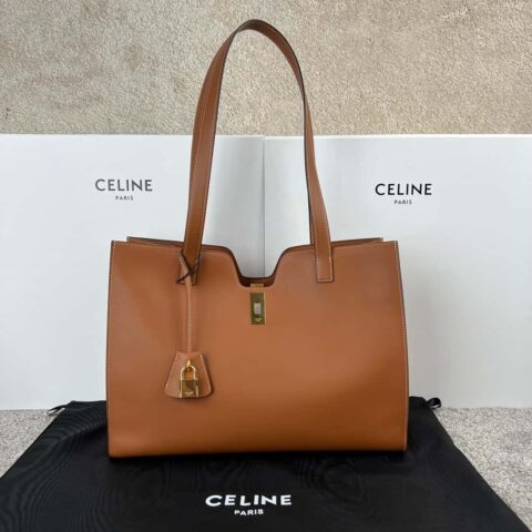 CELINE CABAS 16 光滑牛皮革手袋 112583