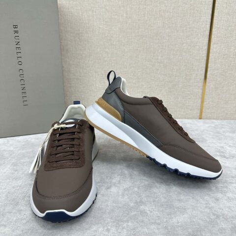 💋💍BC新品 Brunello Cucinell* 混色针织低帮运动鞋