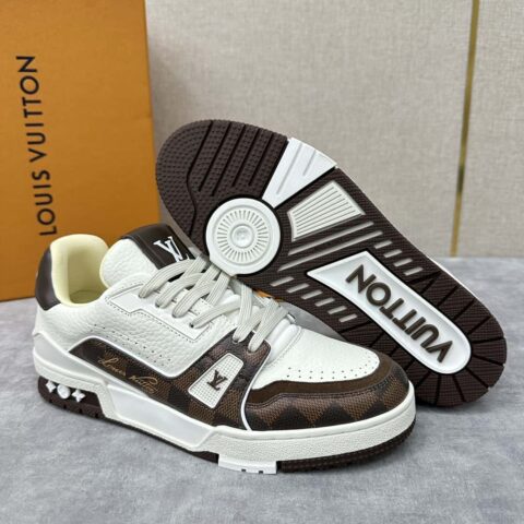 💋💍L家新品 TRAINER 棋盘格运动鞋系列1ACV5R LV TRAINER 运动鞋