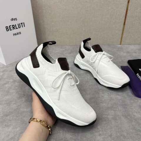 💋💍Berlut* 布鲁提新品 Shadow飞织运动鞋