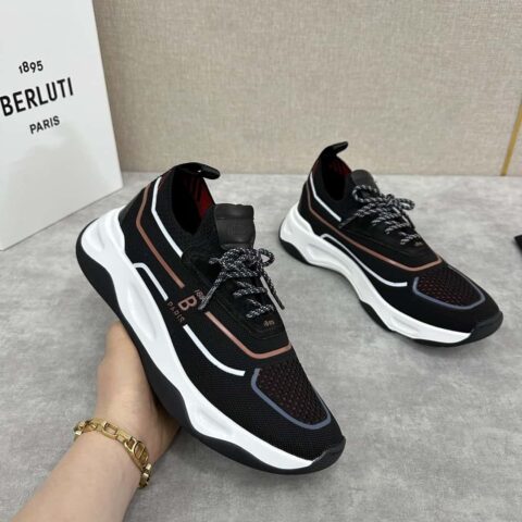 💋💍Berlut* 布鲁提新品 Shadow飞织运动鞋