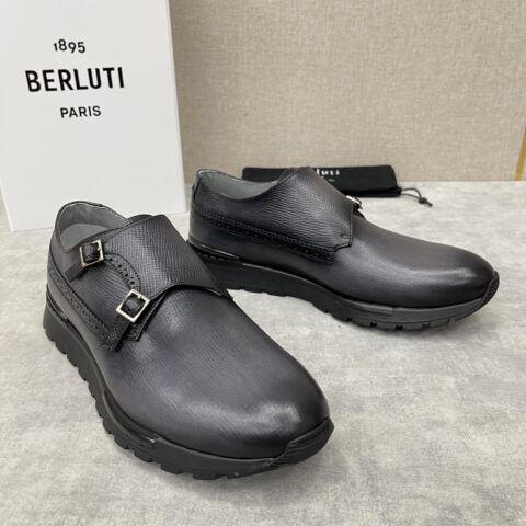 Berlut* 布鲁提 升级版第三代私模大底 Fast Track皮革运动鞋