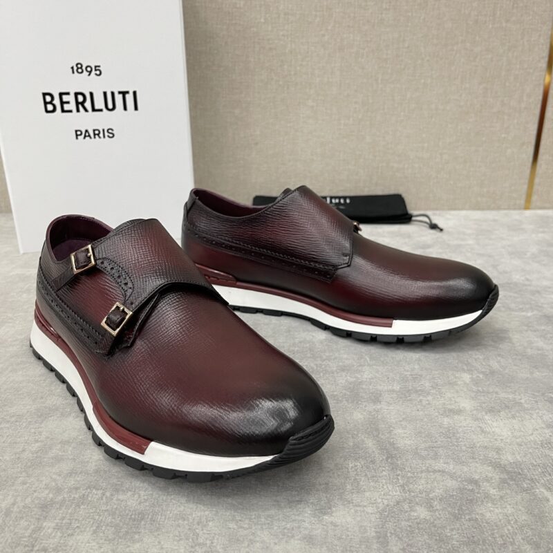 Berlut* 布鲁提 升级版第三代私模大底 Fast Track皮革运动鞋
