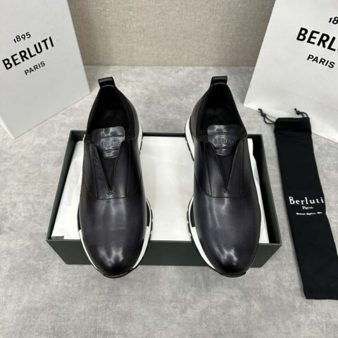 Berlut* 布鲁提 升级版第三代私模大底 Fast Track皮革运动鞋