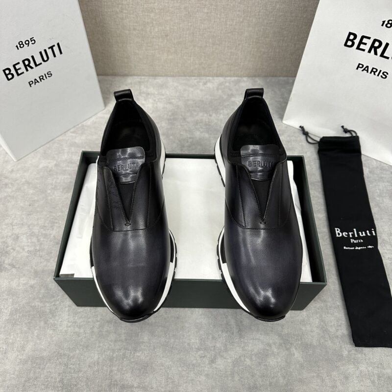 Berlut* 布鲁提 升级版第三代私模大底 Fast Track皮革运动鞋
