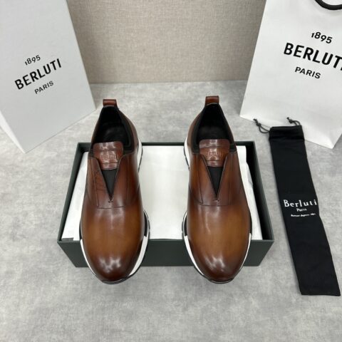 Berlut* 布鲁提 升级版第三代私模大底 Fast Track皮革运动鞋