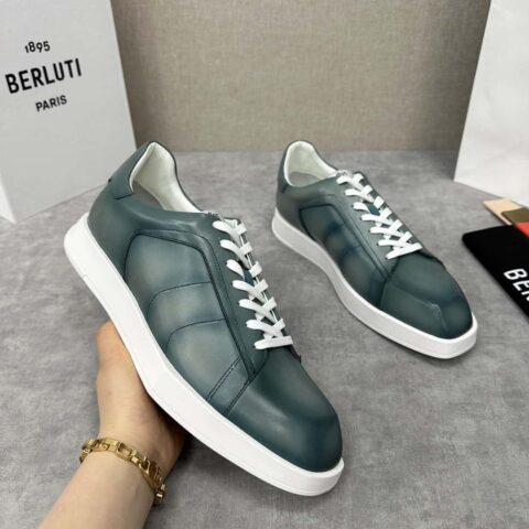 💋💍Berlut* 布鲁提 几何造型小白鞋来袭 Stellar休闲鞋板鞋