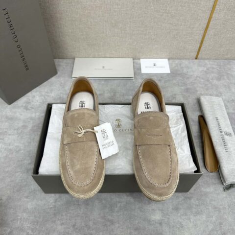 💋💍BC家新品上架 Brunello Cucinell* 草编休闲乐福鞋